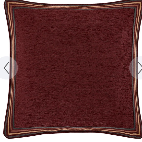 Bundle (2) J. QUEEN NEW YORK GARNET RED EURO SHAM - Picture 2 of 9